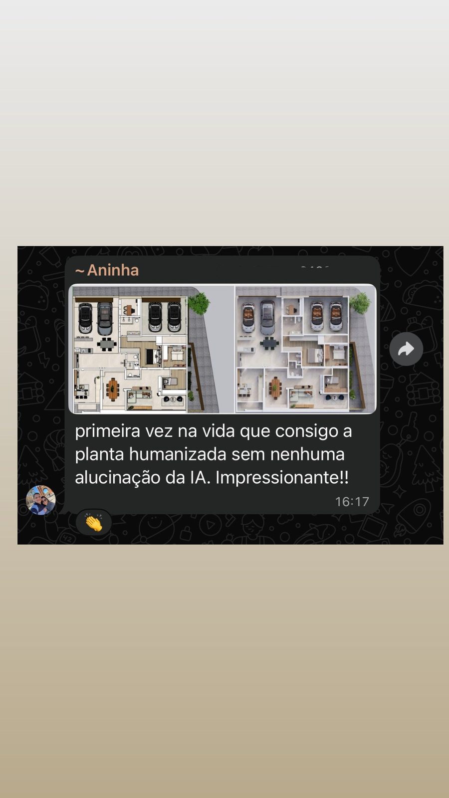 Aninha: Planta humanizada sem alucinação da IA. Variação.