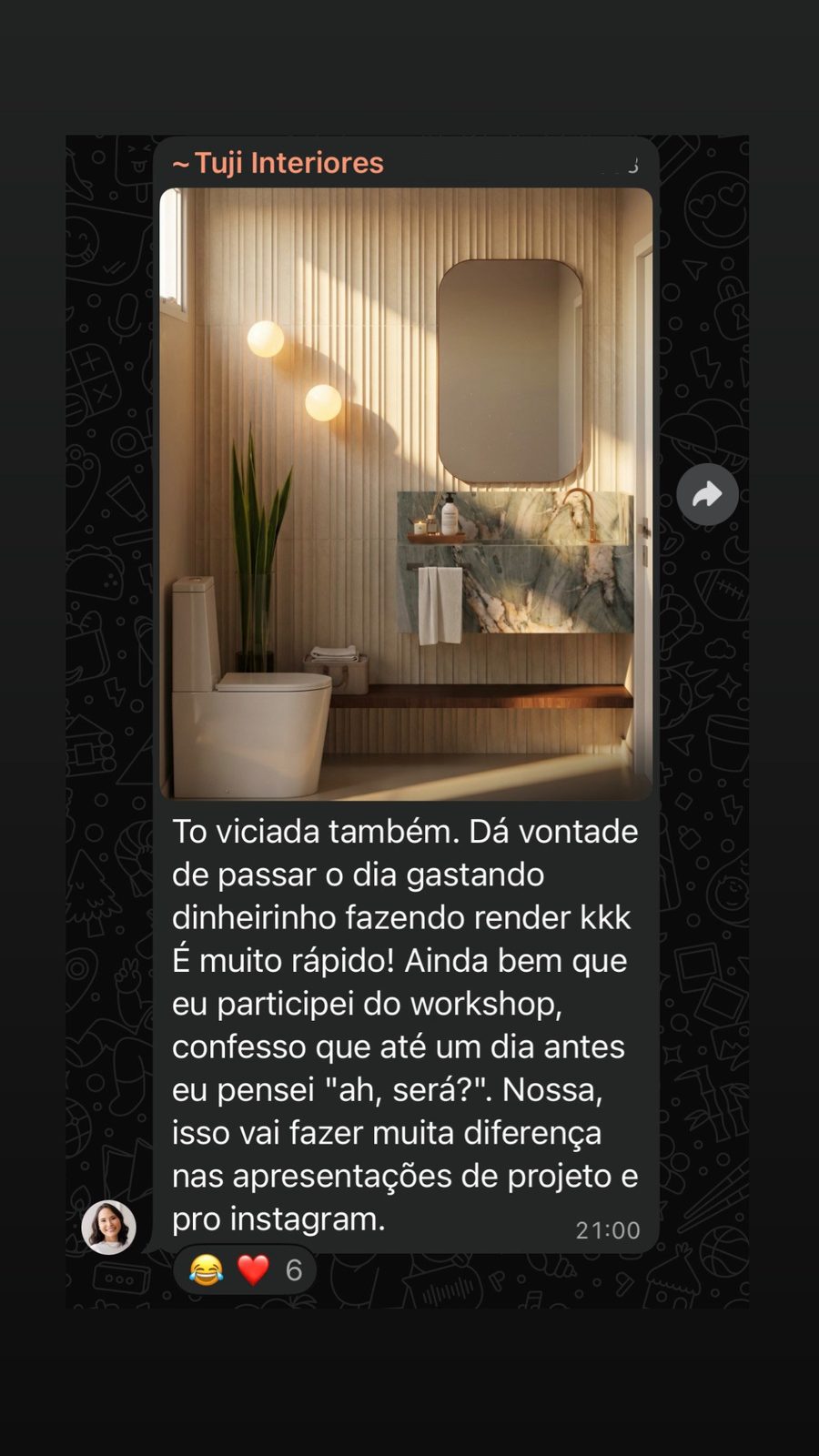 Tuji Interiores: Tô viciada. Vai fazer muita diferença nas apresentações de projeto e pro Instagram.